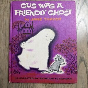 Vintage Gus Was A Friendly Ghost Book- Halloween-hardback-1970s